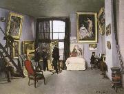 Frederic Bazille the artist s studio ,nine rue de la condamine oil painting reproduction
